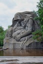 Grieving mother statue.