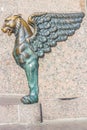 Griffin - bronze winged lion. Neva Embankment