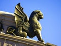 Griffin decoration Atocha Railway Station, Madrid, Spain.