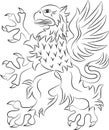 Griffin heraldry symbol Royalty Free Stock Photo