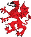 Griffin heraldry symbol Royalty Free Stock Photo