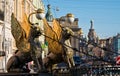 Griffins of Bank Bridge in Saint-Petersburg