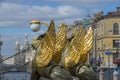 Griffins on Bank Bridge in St Petersburg