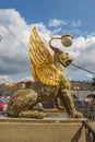 Griffins with golden wings