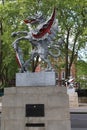 Griffins on the Victoria Embankment, London Royalty Free Stock Photo