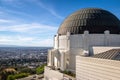 Griffith Observatory and city skyline - Los Angeles, California, USA Royalty Free Stock Photo