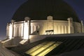 Griffith Observatory at night in Los Angeles Royalty Free Stock Photo