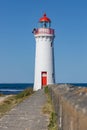 The Griffiths Island Lighthouse in Port Fairy Victoria Australia on October 2nd 2023 Royalty Free Stock Photo