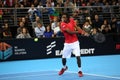 Grigor Dimitrov defeated Monfils in a demonstrative match in Are