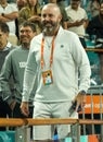 Grigor Dimitrov's coach Jamie Delgado attends 2024 Miami Open semi-final match between Grigor Dimitrov and Alexander Zverev