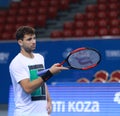 Grigor Dimitrov training on the court