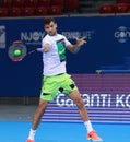 Grigor Dimitrov training on the court