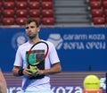 Grigor Dimitrov training on the court