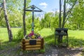 Grigory Rasputin tomb in Alexander park, Tsarskoe Selo (Pushkin), Saint Petersburg, Russia