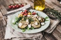 Griled eggplant with feta chese Royalty Free Stock Photo