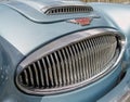 Grille of the British Austin Healey 3000 car