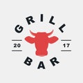 Grill Bar logo, label, badge, sign