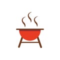 Grill barbecue icon on white background