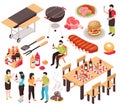 Grill BBQ Party Set Royalty Free Stock Photo