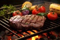 Grill cook food meat meal summer