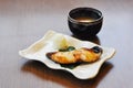 Grill Gindara or Sable fish with Miso soup Royalty Free Stock Photo