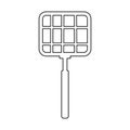 grill grate bbq fry cook line doodle Royalty Free Stock Photo