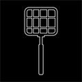 grill grate bbq fry cook line doodle Royalty Free Stock Photo