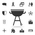 Grill icon. Detailed set of web icons. Premium quality graphic design. One of the collection icons for websites, web design, mobil Royalty Free Stock Photo