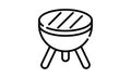 Grill icon barbecue symbol vector image