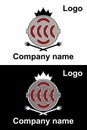 Grill logo template. Barbecue logo. Barbecue restaurant - logo concept. Retro vintage barbecue grill. Royalty Free Stock Photo