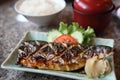 Grill Mackarel fish japanese food