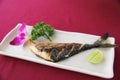 Grill Mackarel fish , japanese food