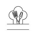 Grill master icon vector. BBQ illustration sign. Grill menu symbol or logo. Royalty Free Stock Photo