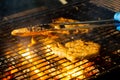 Grill meat barbeque, BBQ Royalty Free Stock Photo