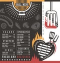 Grill menu design