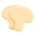 Grill mushrooms icon cartoon vector. Cook bbq