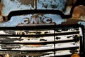 Grill of an old GMC pickup Royalty Free Stock Photo