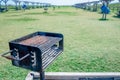 Grill and Picnic Shelters In A Park Royalty Free Stock Photo