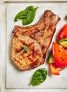 Grill Pork Chops Royalty Free Stock Photo