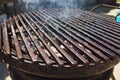 Grill - a portable installation for cooking on coals, in the heat. Direct method of cooking meat. The remaining fat