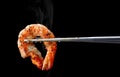 Grill Shrimp BBQ style . Royalty Free Stock Photo