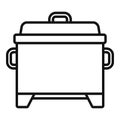 Grill smokehouse icon outline vector. Bbq barbecue