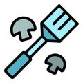 Grill utensil icon vector flat