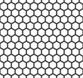 Grille Hexagonal cell texture Speaker grille seamless pattern. Vector Royalty Free Stock Photo