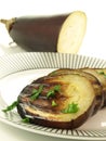 Grilled aubergine