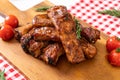 grilled barbecue ribs pork Royalty Free Stock Photo