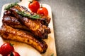 grilled barbecue ribs pork Royalty Free Stock Photo