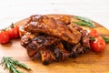 grilled barbecue ribs pork Royalty Free Stock Photo