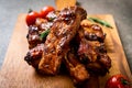 grilled barbecue ribs pork Royalty Free Stock Photo