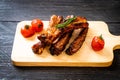 Grilled barbecue ribs pork Royalty Free Stock Photo